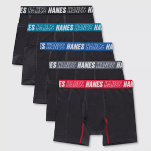 Paquete de 5 boxers para niños talla XL 16/18 - Hanes