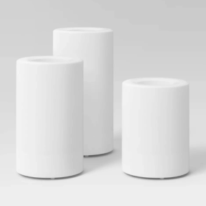 Paquete de 3 velas de luz LED AA color blanco y control remoto - Threshold™