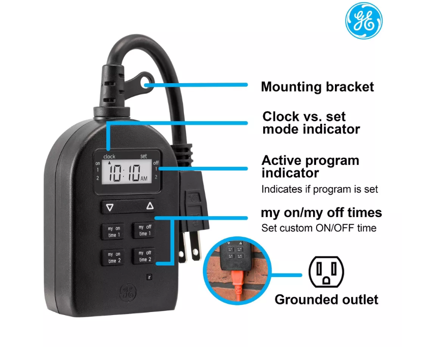 Temporizador digital inteligente para exteriores - GE - Imagen 3