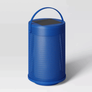 Alternative view of Linterna LED de exterior de malla solar y recargable por USB, azul - Room Essentials™
