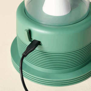 Alternative view of Linterna LED portátil de mesa con altavoz Bluetooth, verde - Hearth & Hand™