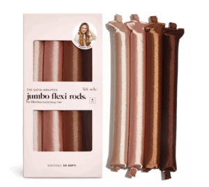 Paquete de 4 rulos flexibles jumbo de satén - Kitsch