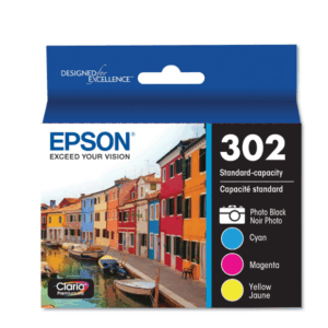 Cartuchos de Tinta Individuales, 4 Unidades: Negro, Cian, Magenta, Amarillo - Epson 302