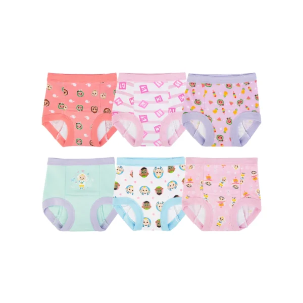 Paquete de 6 calzones de entrenamiento para niña talla 2 -CoComelon