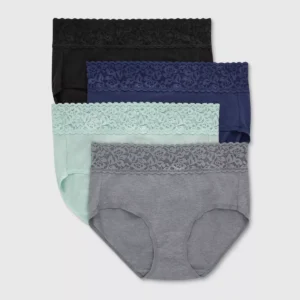 Paquete de 4 calzones para dama talla M - Hanes