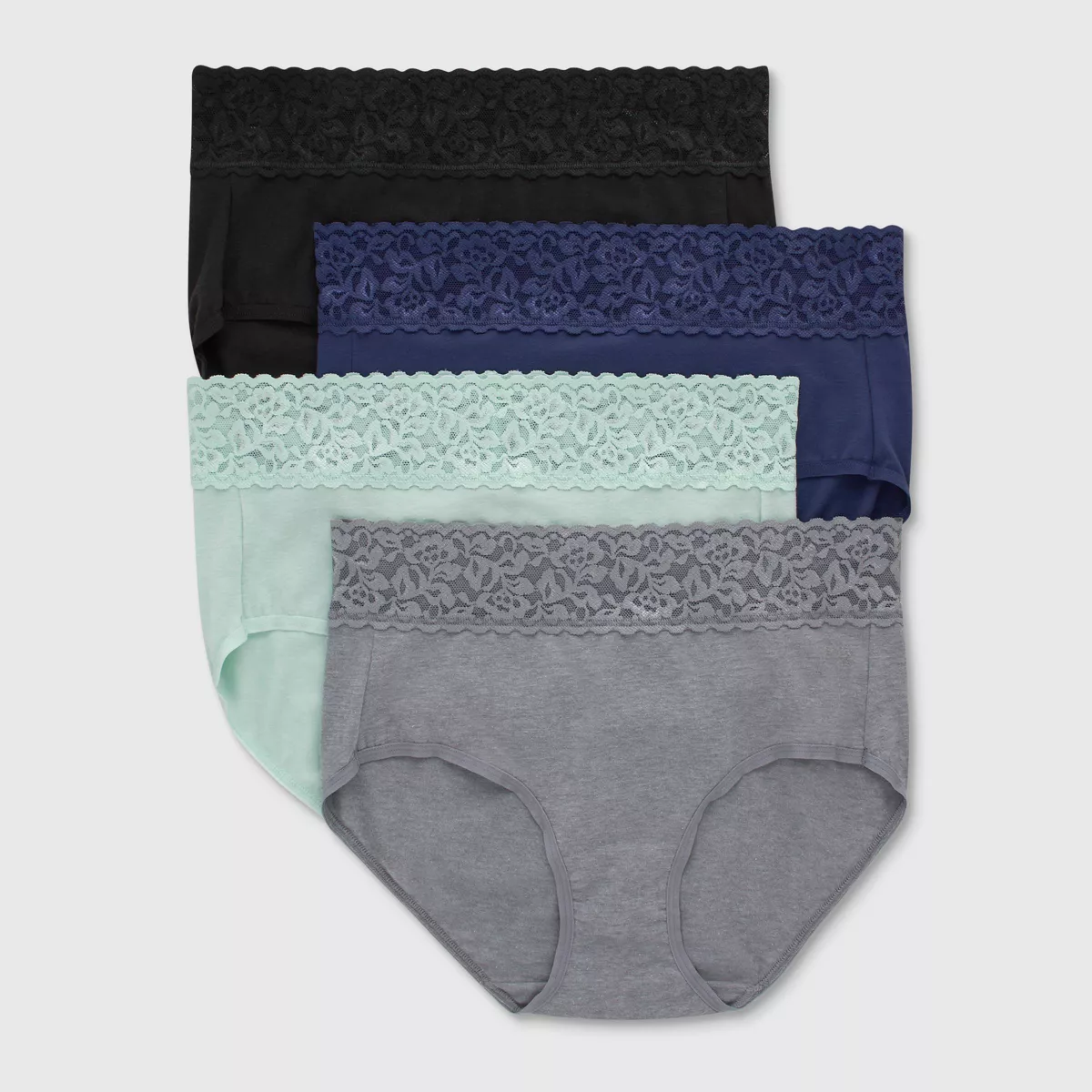 Paquete de 4 calzones para dama talla M - Hanes