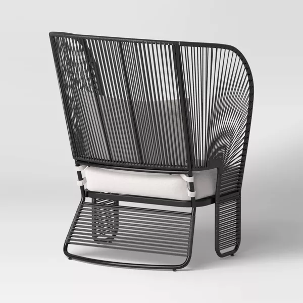 Silla de patio modelo Mackworth color negro marca Threshold - Imagen 3