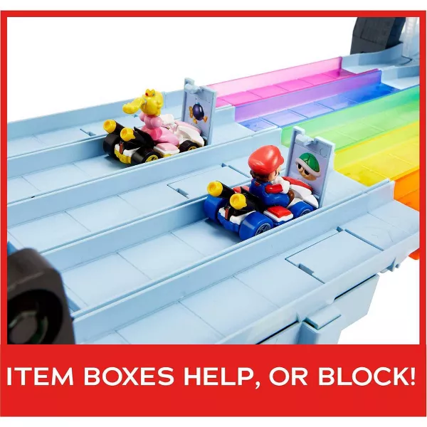 Pista de carreras Rainbow Road de Hot Wheels Nintendo Mario Kart - Imagen 6