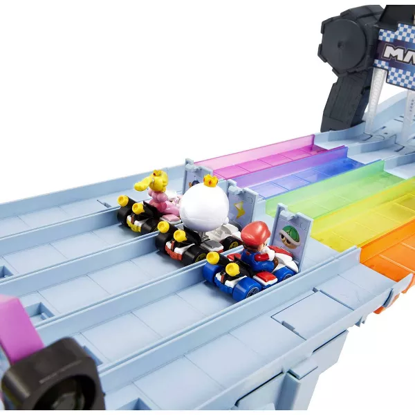Pista de carreras Rainbow Road de Hot Wheels Nintendo Mario Kart - Imagen 8