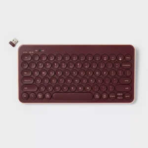 Teclado Bluetooth con teclas circulares marca HeyDay