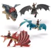 Set de juguetes figuras de acción de la batalla final de Cómo entrenar a tu dragón