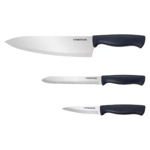 Juego de 3 cuchillos de Chef para cocina marca Farberware