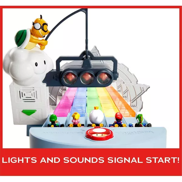 Pista de carreras Rainbow Road de Hot Wheels Nintendo Mario Kart - Imagen 7