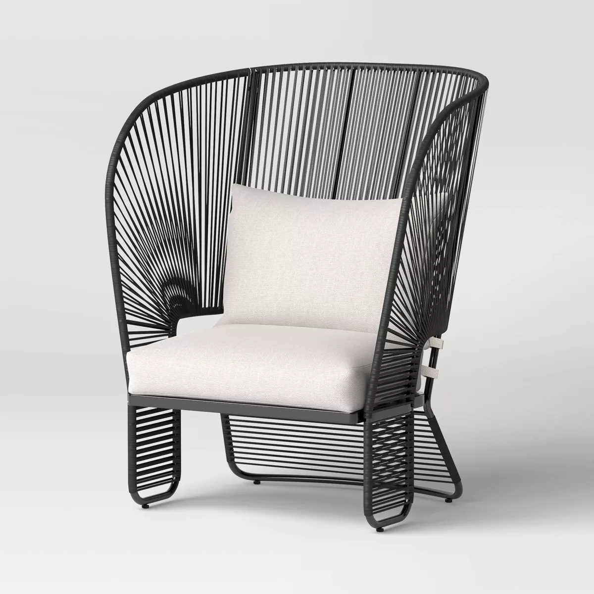 Silla de patio modelo Mackworth color negro marca Threshold