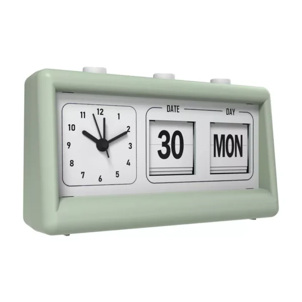 Reloj despertador analógico color verde marca GEMS