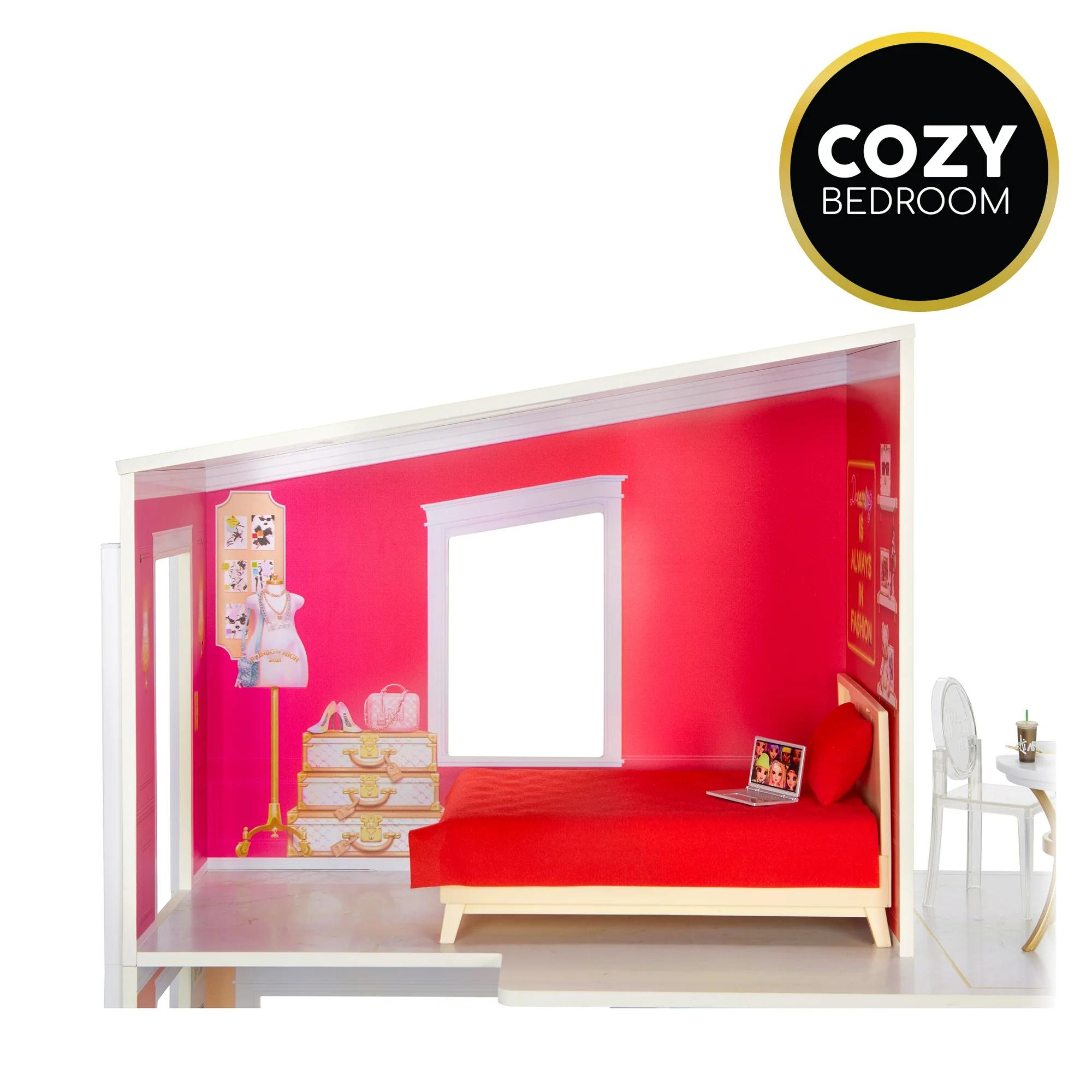 Casa de muñecas de 3 Pisos (19.9'') marca Rainbow High - Imagen 4