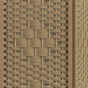 Alternative view of Biombo de 3 paneles plegable de 14 cm marca HOMCOM