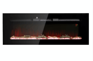 Chimenea eléctrica de 50 pulgadas para pared - HOMCOM