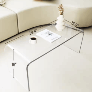 Alternative view of Mesa de centro rectangular de acrílico marca HOMCOM