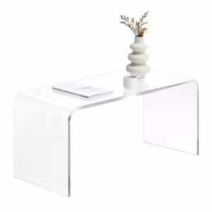 Mesa de centro rectangular de acrílico marca HOMCOM