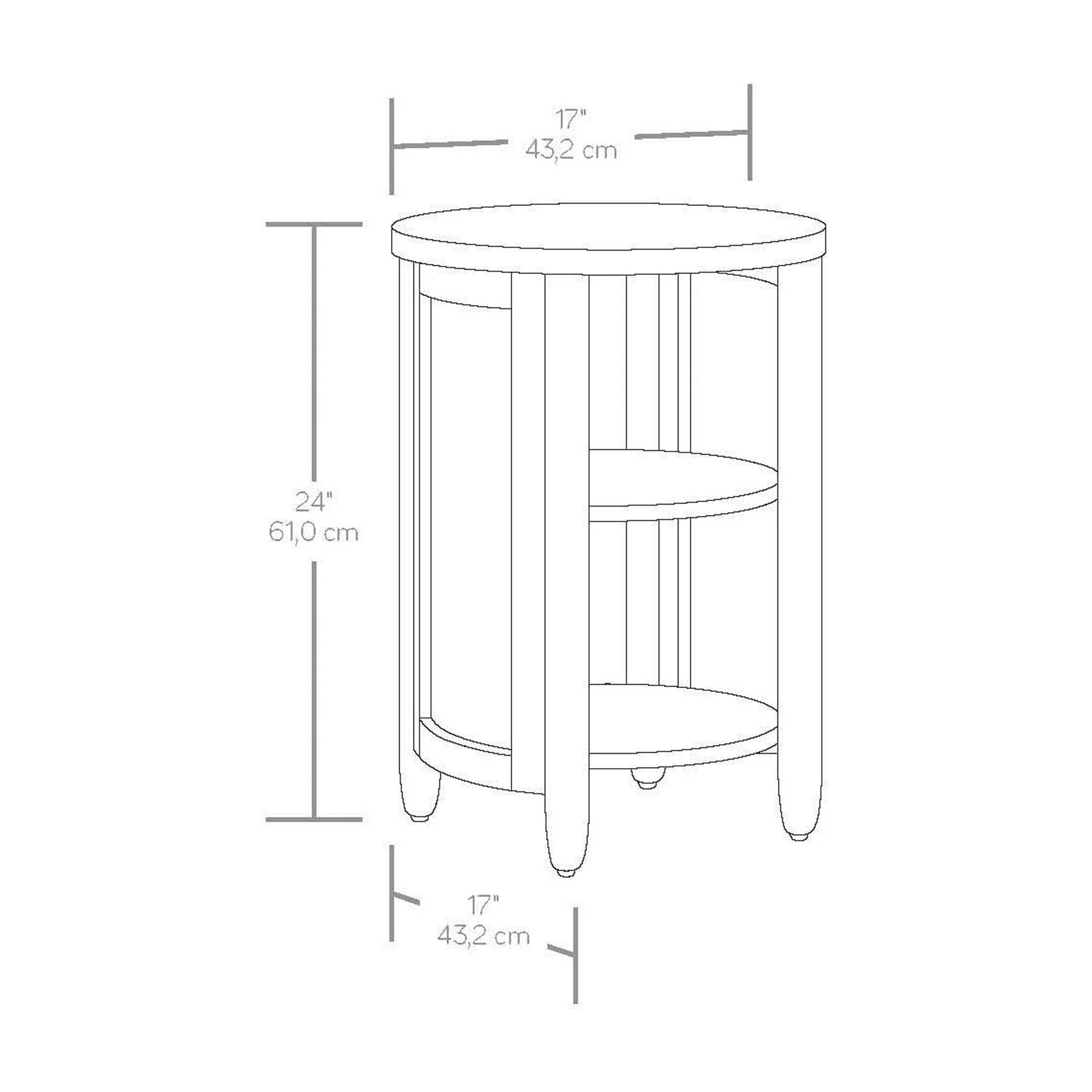 Mesa auxiliar de 3 niveles - Better Homes & Gardens - Imagen 4