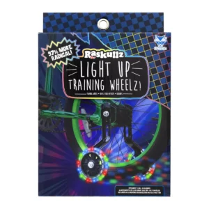 Ruedas de entrenamiento para bicicleta con luces LED para niños - Raskullz