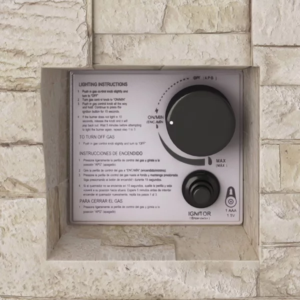 Chimenea de gas de 16" de alto marca Threshold - Imagen 3
