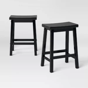 Juego de 2 bancos de bar de 61 cm marca Room Essentials