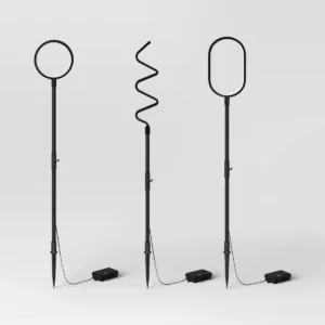 Paquete de 3 estacas de luz LED para exterior marca Threshold