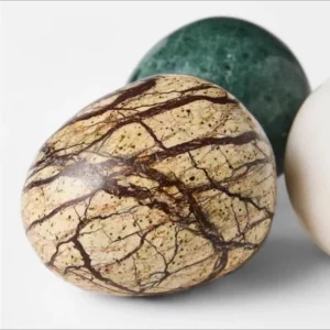 Alternative view of Juego de 4 huevos de Pascua de mármol - Threshold