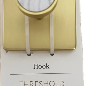 Alternative view of Gancho decorativo para pared de 3 x 3, 2,5" - Threshold