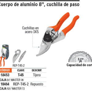 Alternative view of Tijeras para podar 8 pulgadas de aluminio cuchilla de paso - Truper