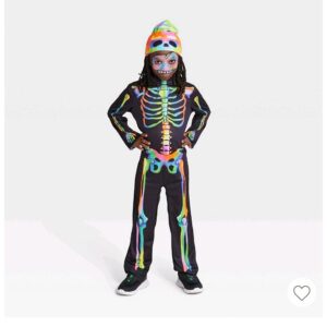 Disfraz de esqueleto de colores para niño talla S 6-7 - Hyde & Eek!