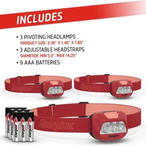 Alternative view of Paquete de 3 Linternas LED Multicolor marca Energizer HDL20