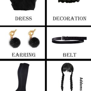 Alternative view of Disfraz de 6pzas de merlina talla 10-12 para niña -EOILFM