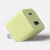 Adaptador de pared de doble puerto (A+C) de 20 W color lima amarillo -Heyday™