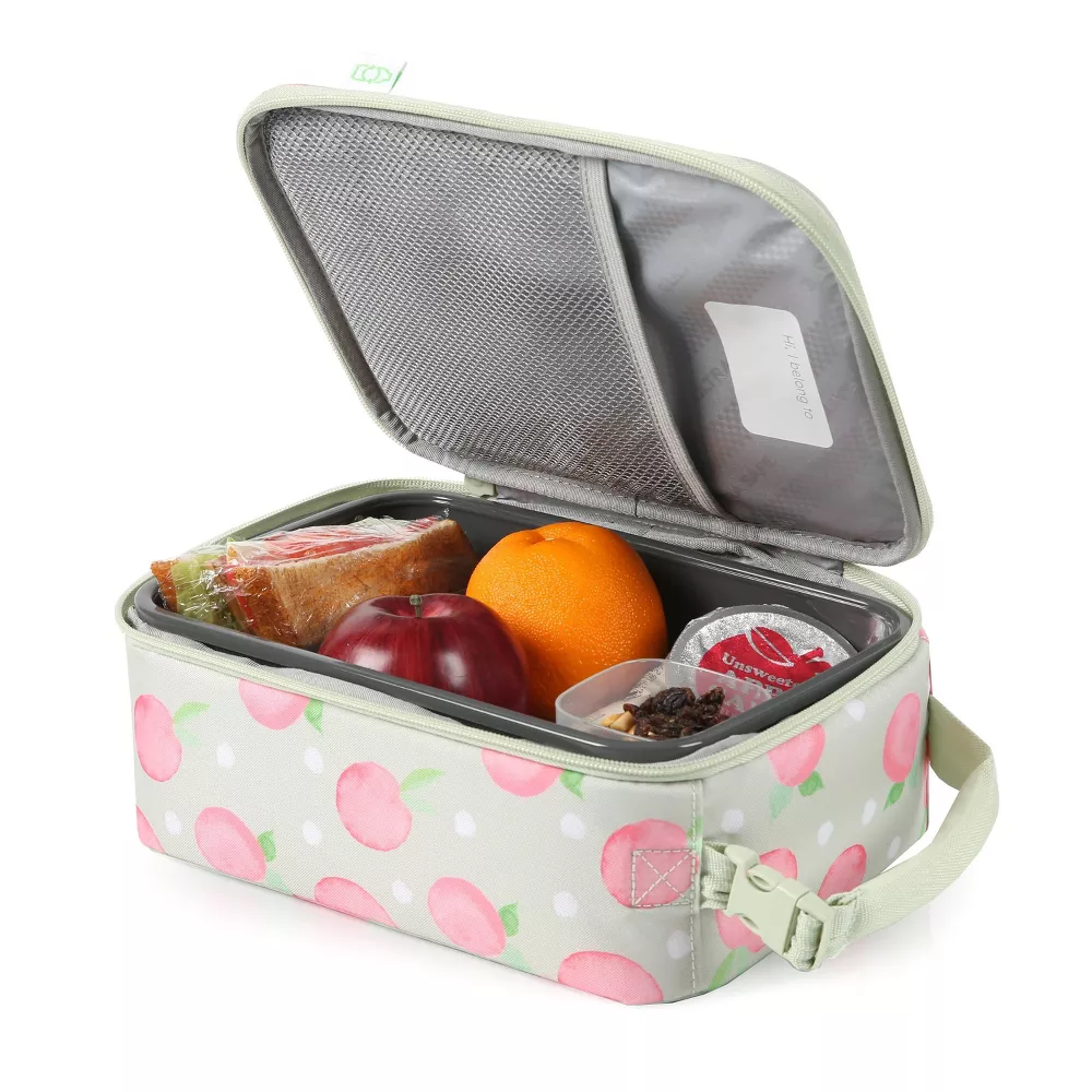 Bolsa tipo lonchera vertical con diseño de duraznos -Fulton Bag Co. - Imagen 2