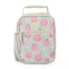 Bolsa tipo lonchera vertical con diseño de duraznos -Fulton Bag Co.