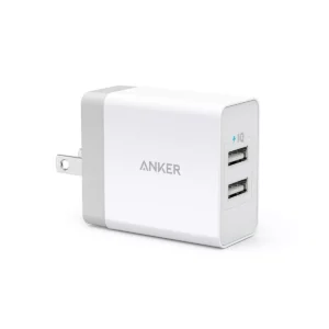 Cargador de pared Anker PowerPort de 2 puertos y 24 W