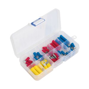 Juego de 55 terminales aisladas para cable - Volteck