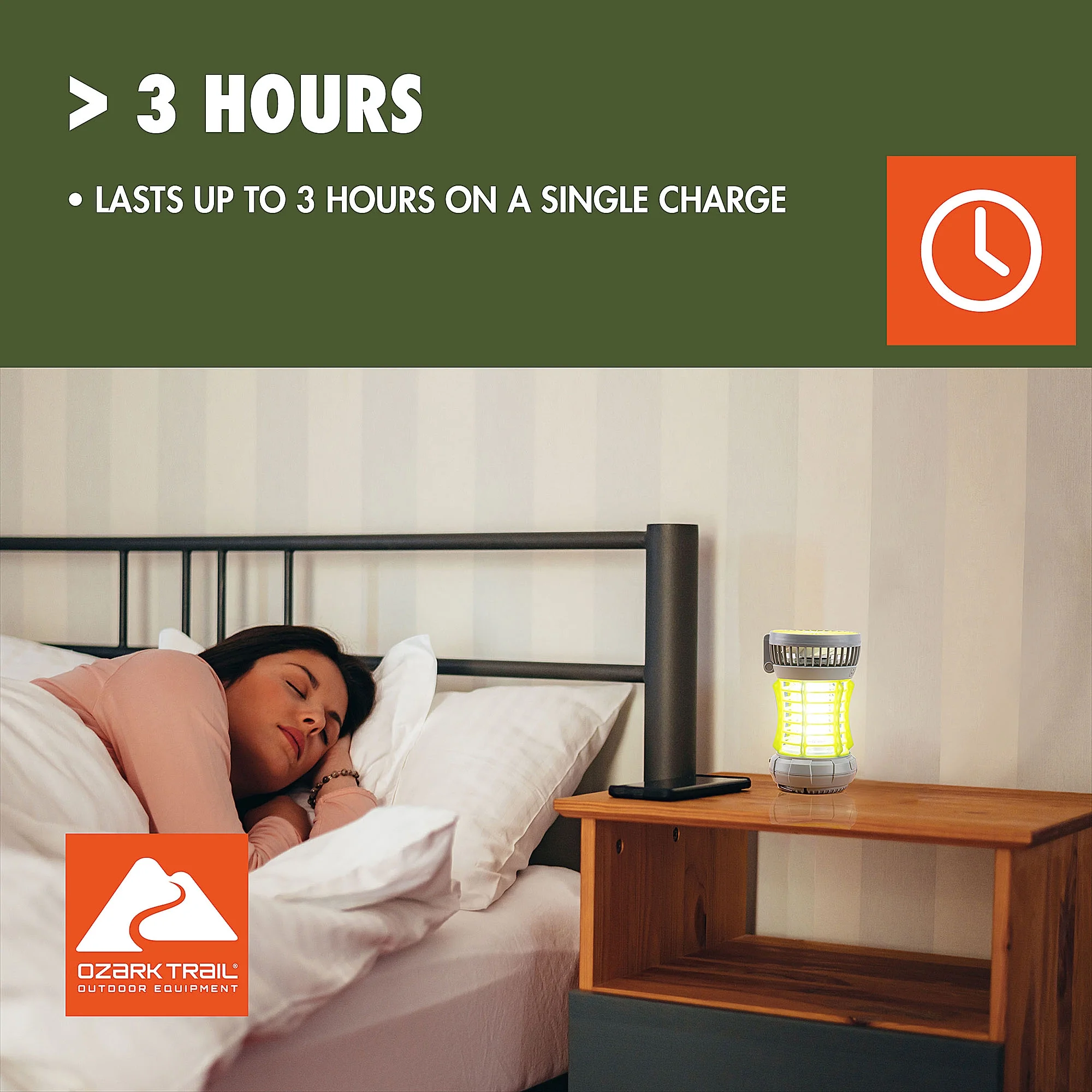 Ventilador 2 en 1 con Luz LED de la marca Ozark Trail - Imagen 4