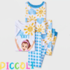 Conjunto pijama para niñas talla 3 de 4 piezas - piccoli ver