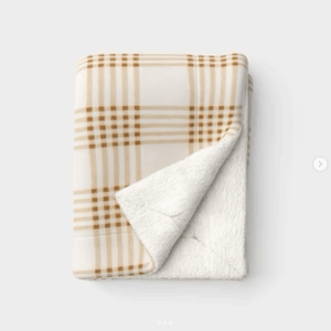Cobija con diseño de cuadros tamaño personal 127 X 152.4 cm - Threshold