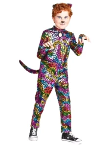Disfraz de gato salvaje para niños talla M marca Hyde and Eek