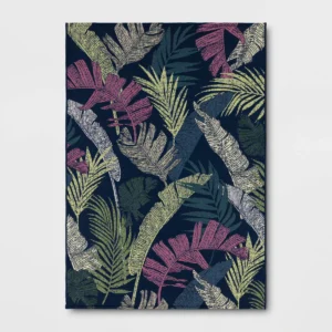 Tapete / Alfombra con diseño tropical de 7'x10' marca Threshold