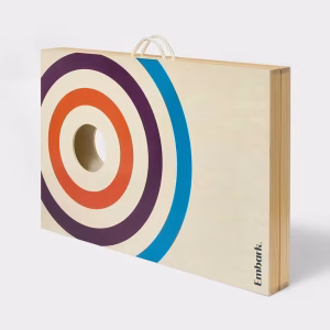 Alternative view of Juego de cornhole de madera de 2'' x 3'' con lanzamiento de bolsas - Embark