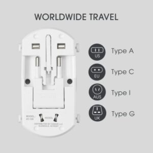 Alternative view of Adaptador de Corriente Universal con 2 Indicadores de Potencia - Marca Conair