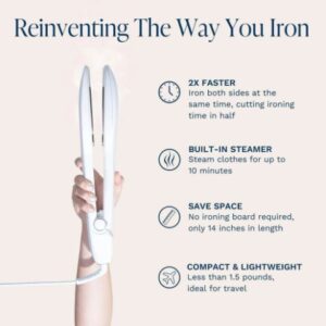 Alternative view of Plancha de Mano de Vapor Compacta con 6 Configuraciones - Marca Nori