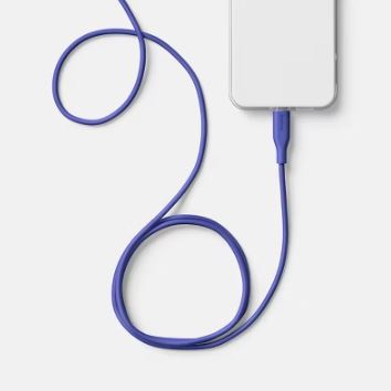 Cable de silicona de USB-A a Lightning de 1,83 m - Marca Heyday - Imagen 2