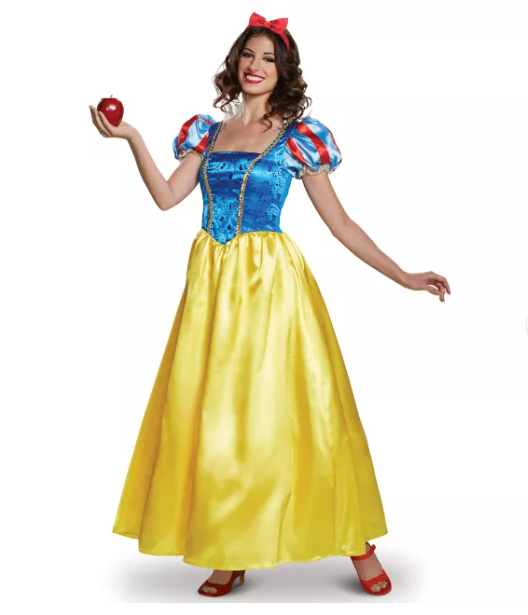 Disfraz de Blancanieves Deluxe para adulto talla 4/6- Princesa